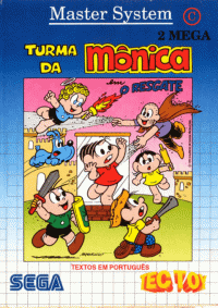 Turma da Monica em O Resgate PAL Sega Master System PAL box art